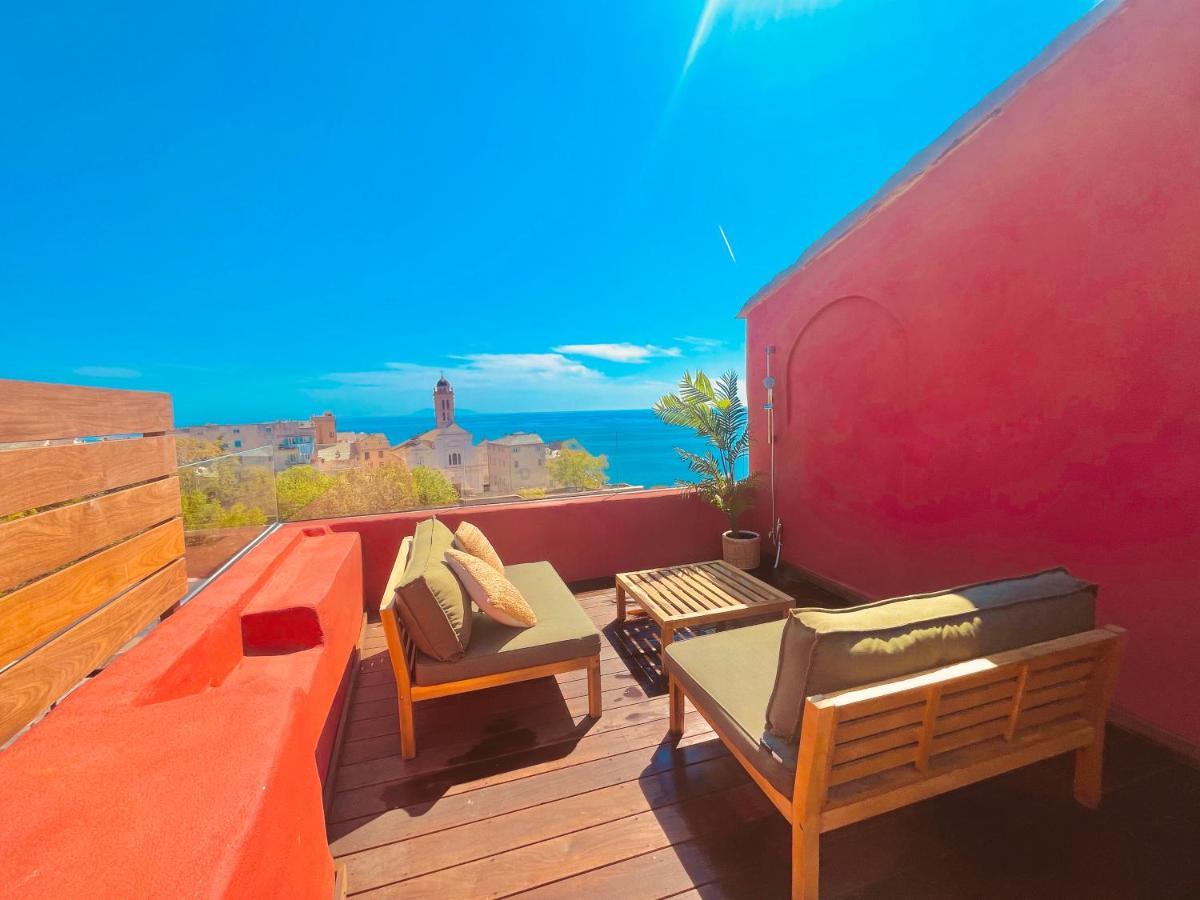 Pepites Bastiaises Piazza D'A Appartement Roof Top Vue Mer Bastia  Exterior foto