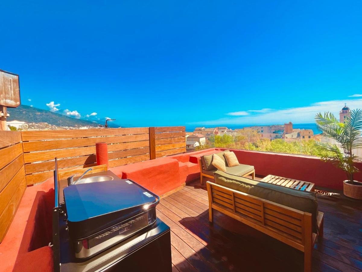Pepites Bastiaises Piazza D'A Appartement Roof Top Vue Mer Bastia  Exterior foto